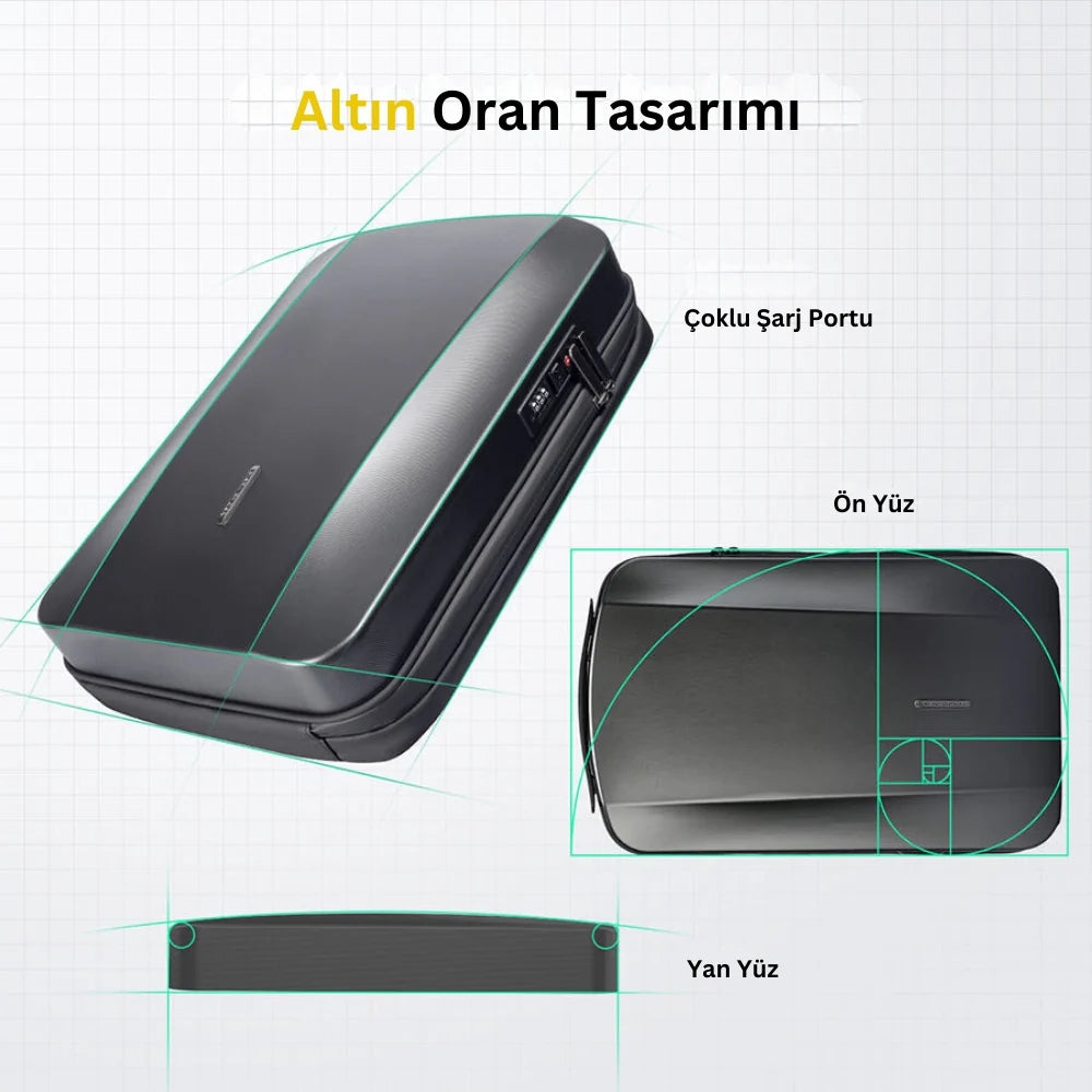 The Ratio Arc Pro: Kickstarter Özel Sert Kasa Suya Dayanıklı Laptop Sırt Çantası