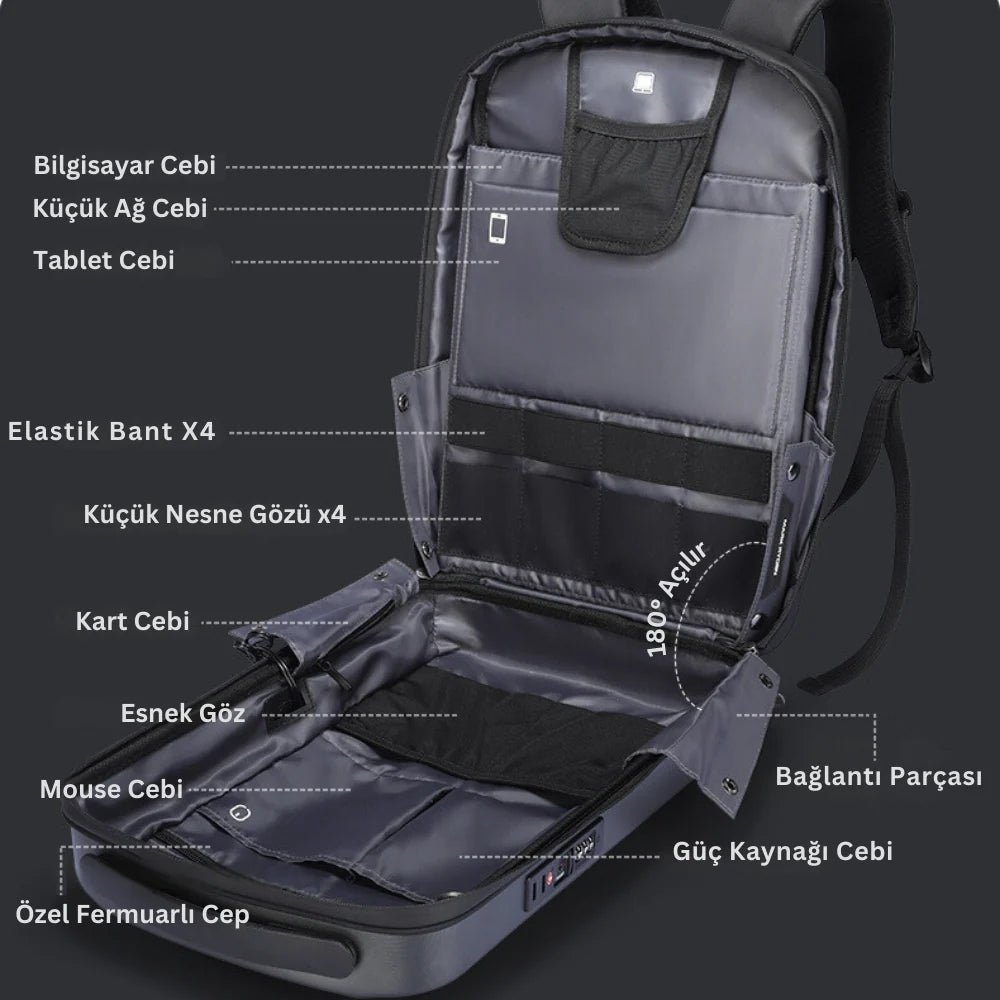 The Ratio Arc Pro: Kickstarter Özel Sert Kasa Suya Dayanıklı Laptop Sırt Çantası