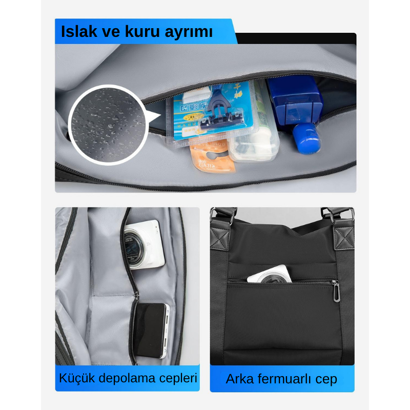 Carry: Hafif ve Geniş Seyahat Spor Çantası