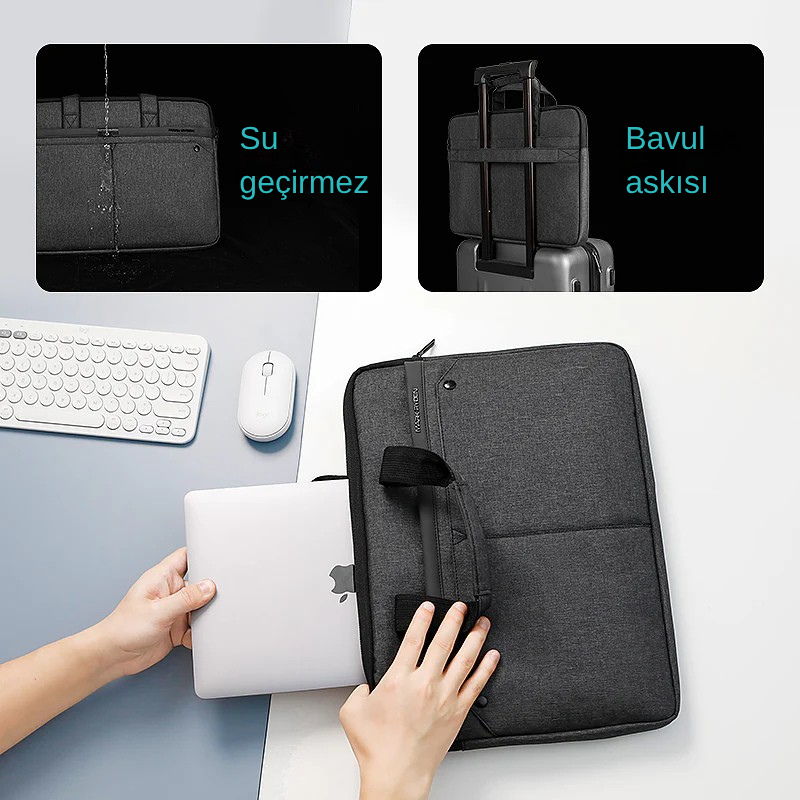 Classic III: Daha Hafif ve İnce İş / Günlük Bilgisayar Çantası 15.6 inç