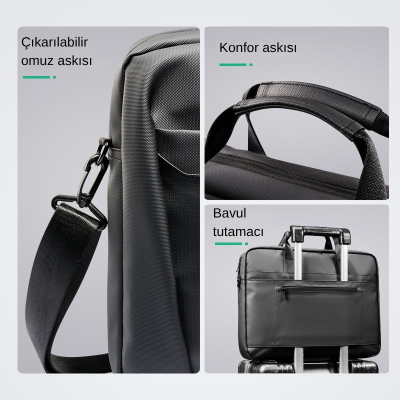 Classic V: Şehir Yolculukları İçin Ultra Hafif Suya Dayanıklı Evrak Çantası