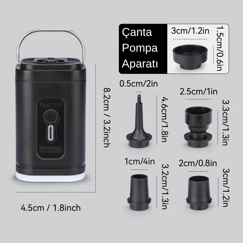 Air Pump: Vakumlu Torbalar İçin Hafif Hava Pompası