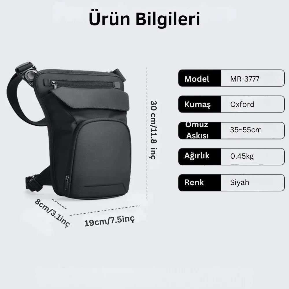 Toolkits: Suya Dayanıklı Çizilmez Çok Fonksiyonlu Ayarlanabilir Modlu Çapraz Çanta