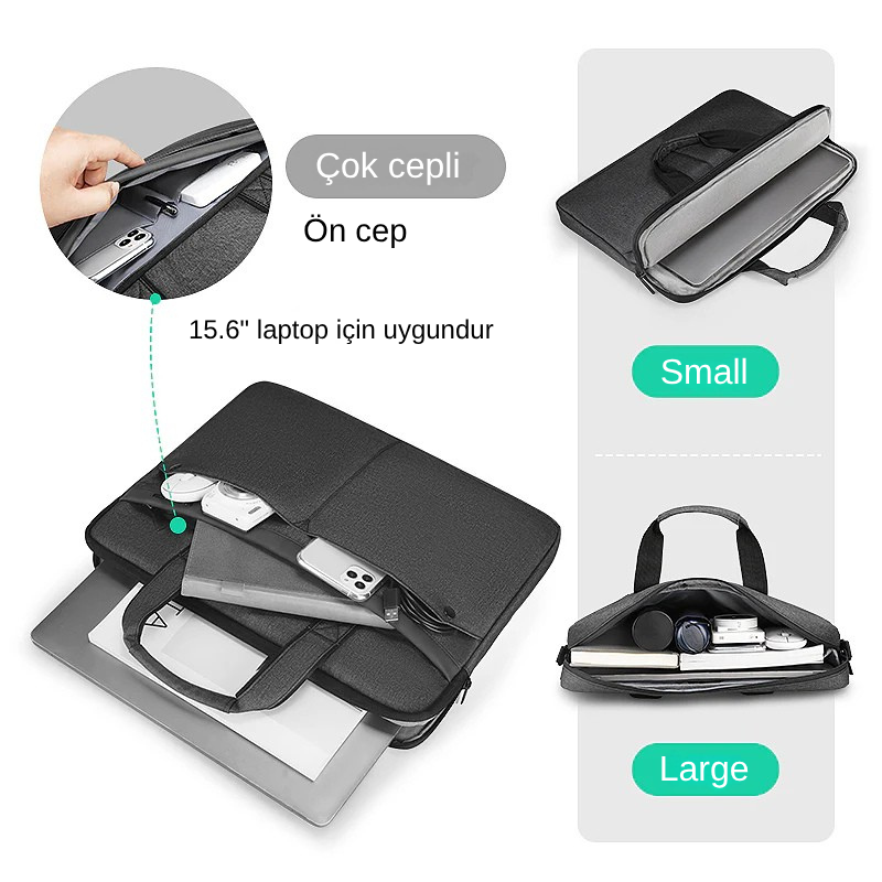 Classic III: Daha Hafif ve İnce İş / Günlük Bilgisayar Çantası 15.6 inç