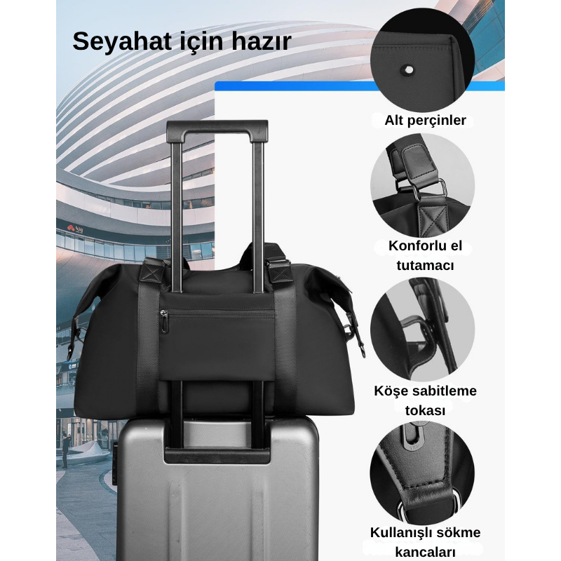 Carry: Hafif ve Geniş Seyahat Spor Çantası