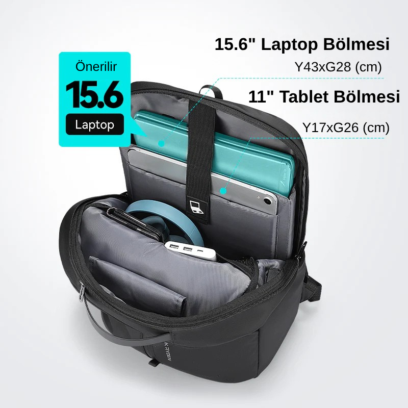 Sienet: Suya Dayanıklı Çizilmez Yüksek Kapasiteli Sırt Çantası