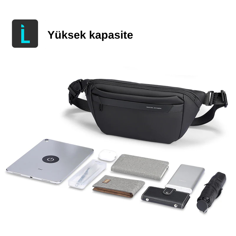 Satchel: Su Geçirmez Çizilmez Çok Fonksiyonlu Günlük Omuz Çantası