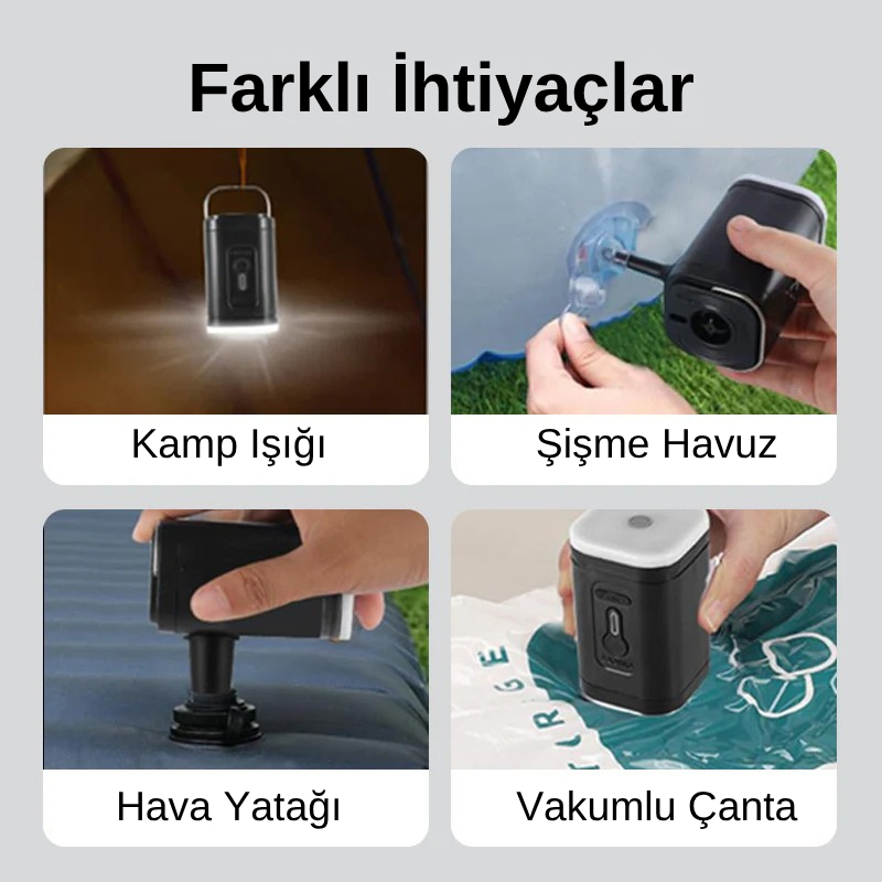 Air Pump: Vakumlu Torbalar İçin Hafif Hava Pompası