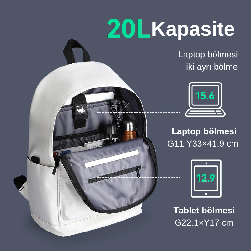 DuoHuePack: Günlük Hafif Okul Sırt Çantası