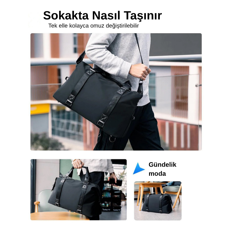 Carry: Hafif ve Geniş Seyahat Spor Çantası