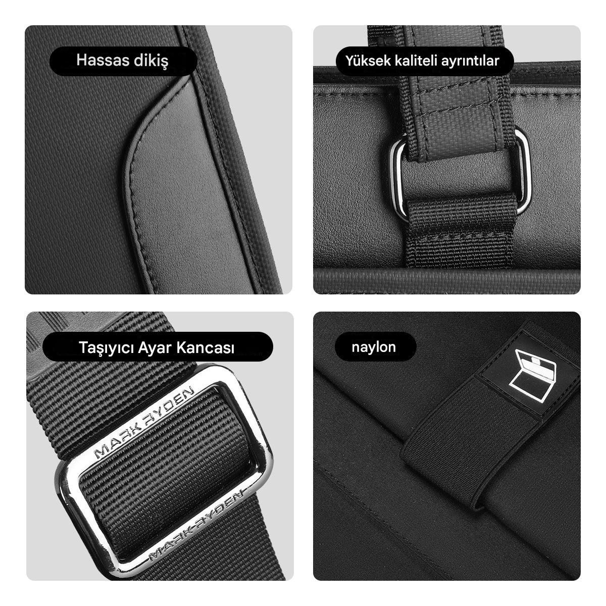 Classic II: İş / Günlük Çapraz Bilgisayar Çantası 15.6 inç