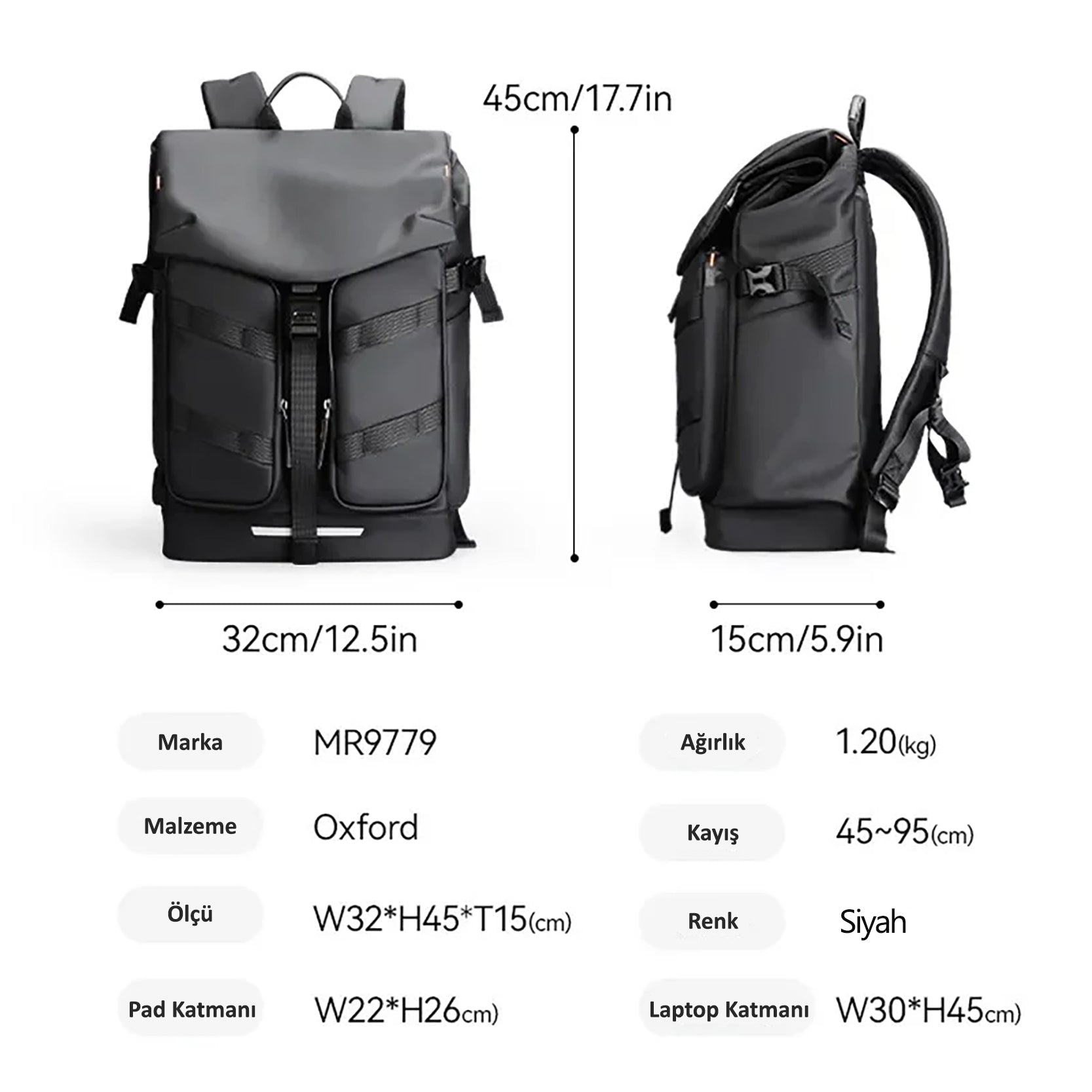 CapaFlex: Genişleyen Kapasiteli Günlük Sırt Çantası 22L – 29L