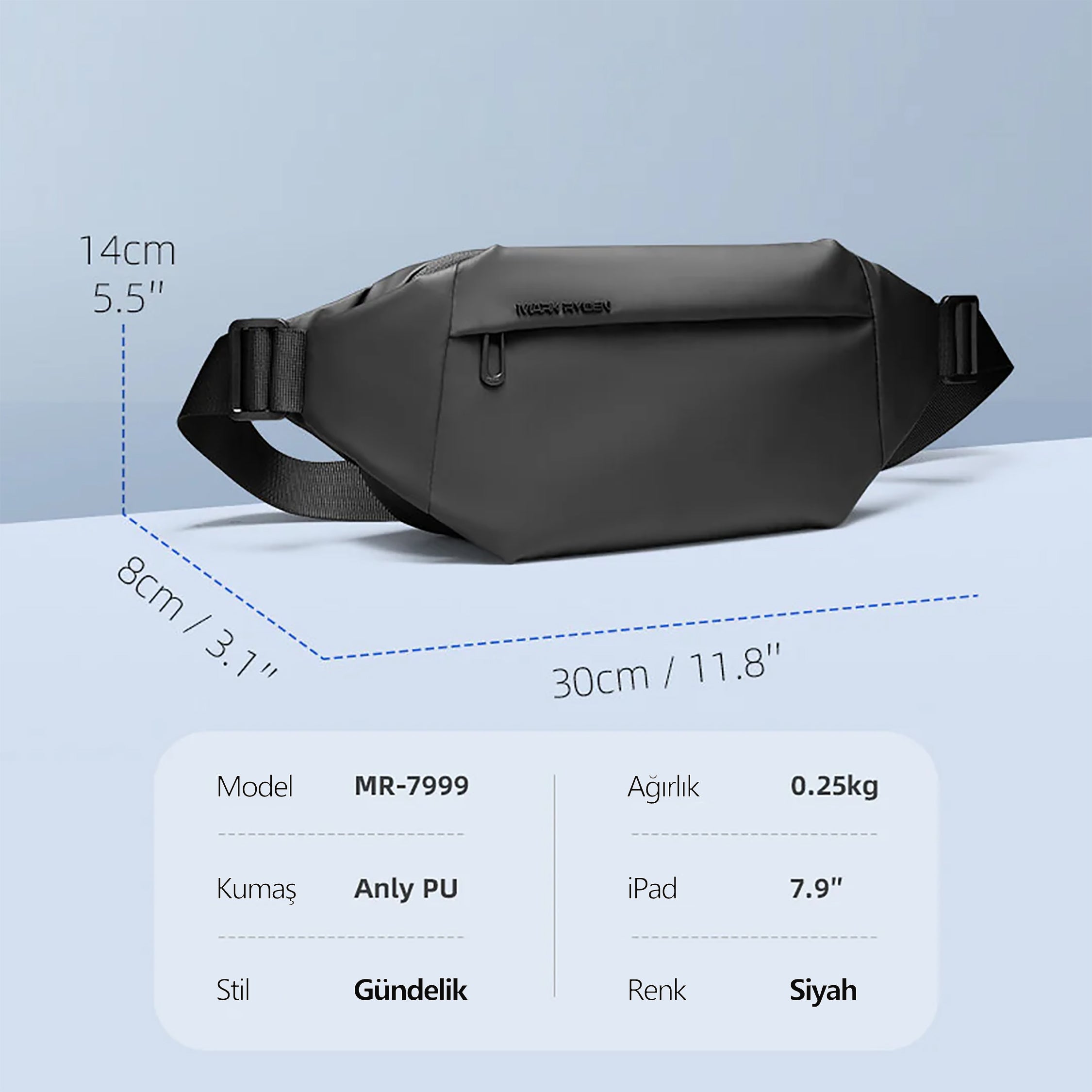 Casual I: Çift Katmanlı Suya Dayanıklı Omuz Çantası