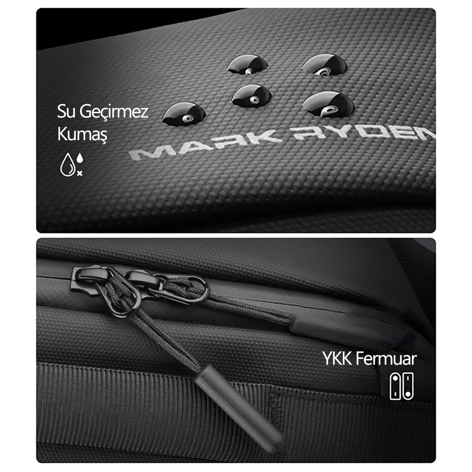 CityWalk: Geniş Kapasiteli Su Geçirmez Omuz Çantası YKK Fermuarlı