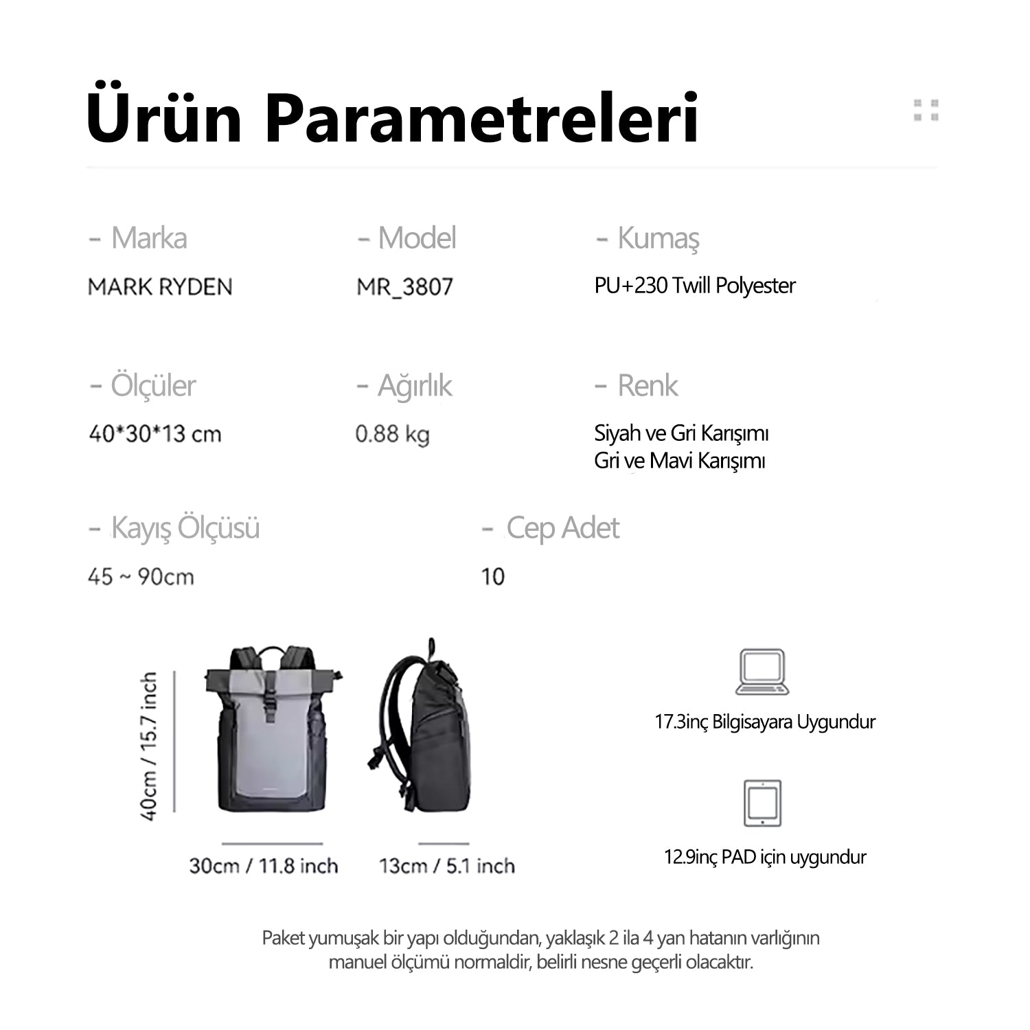 DynaPack: Modern Tasarımlı Çok Bölmeli Laptop Çantası Kolay Erişim