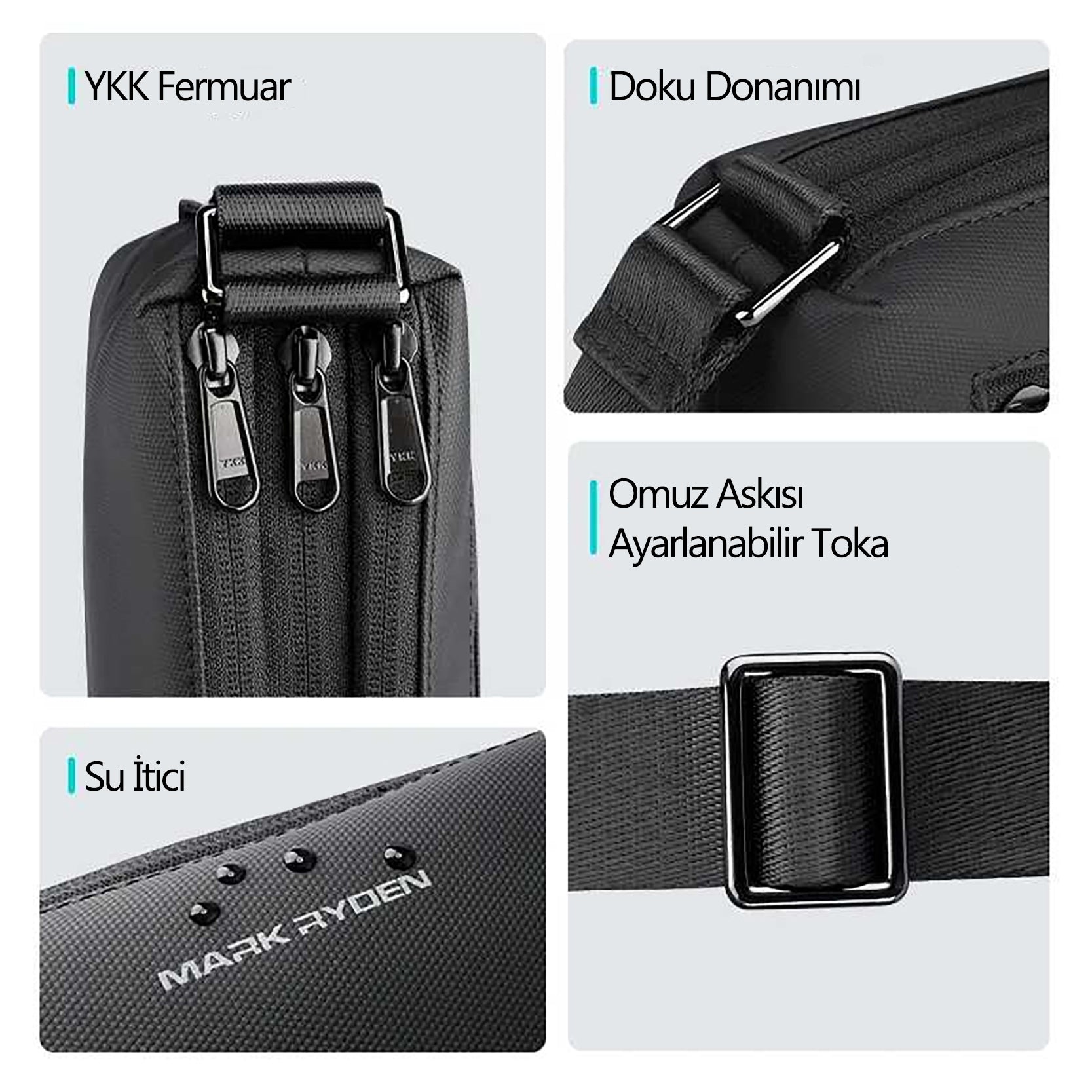 Easypose: 0.25kg Hafif Su Geçirmez Çapraz Çanta Günlük Kullanım İçin