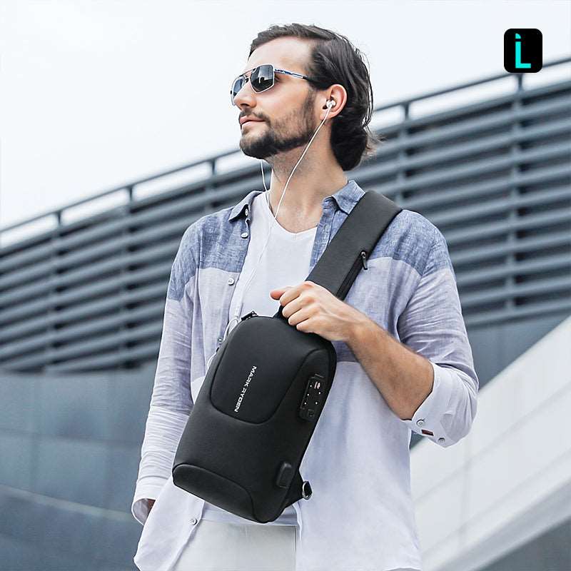 Mini Bastion: Anti Hırsızlık TSA Kilitli Çapraz Askılı El ve Omuz Çantası