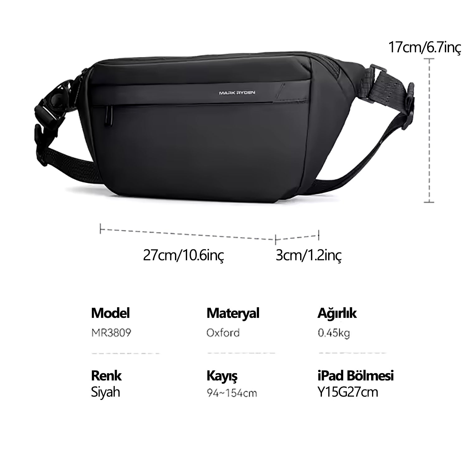 Satchel: Su Geçirmez Çizilmez Çok Fonksiyonlu Günlük Omuz Çantası