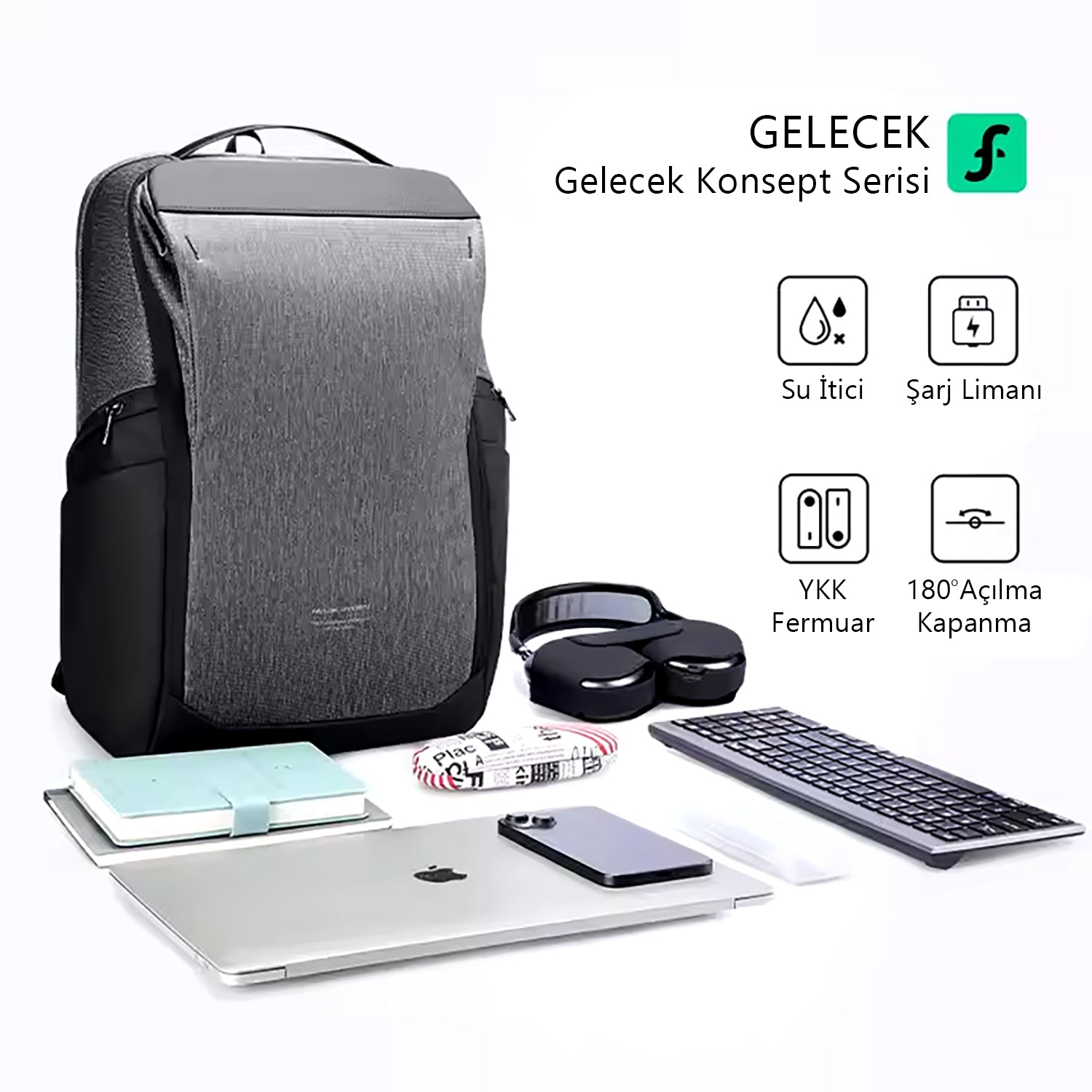 TravelEssentials: Günlük Kullanım İçin Yüksek Kapasiteli Sırt Çantası