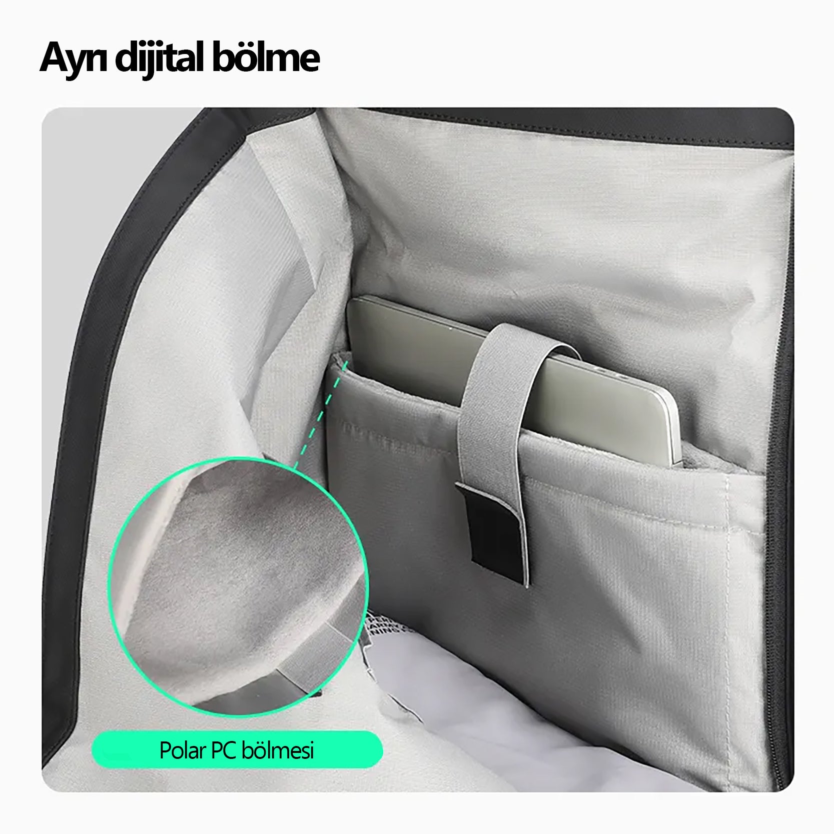 Trendy: Günlük Çok Katmanlı Saklama Sırt Çantası