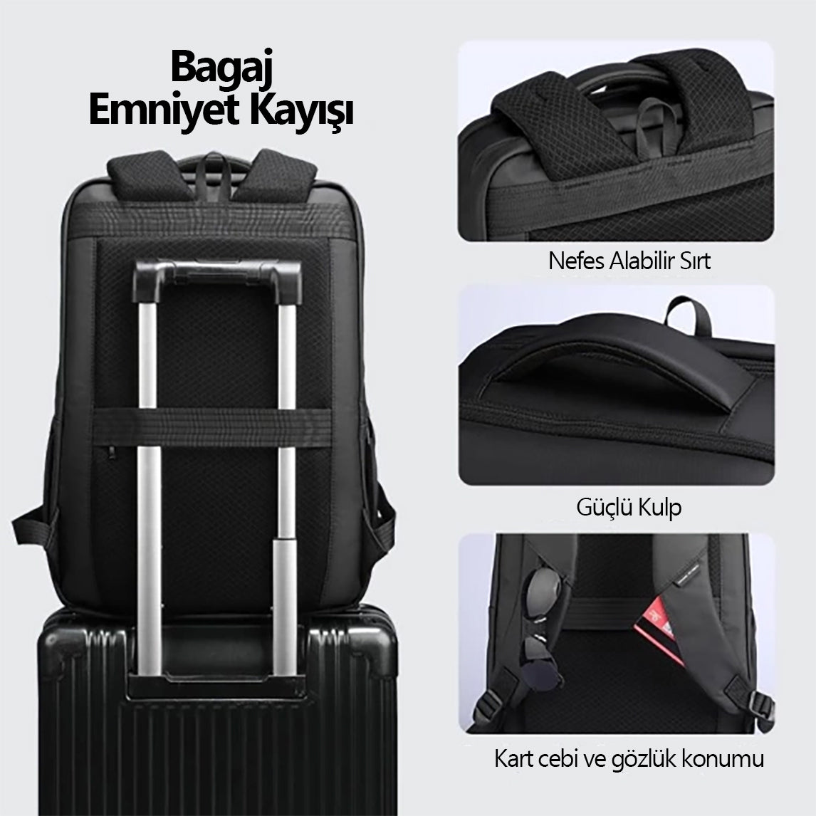 VenturePro: Yüksek Kapasiteli İş Seyahat Sırt Çantası 23L