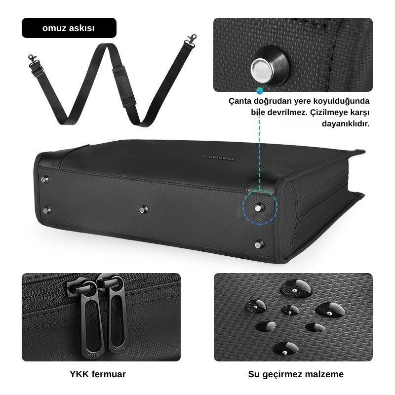 Classic II: İş / Günlük Çapraz Bilgisayar Çantası 15.6 inç