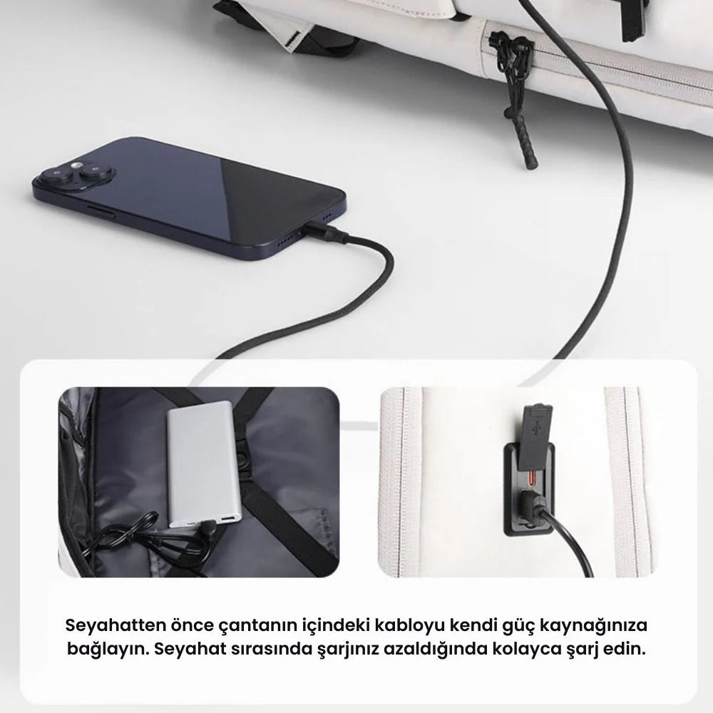 VersaPack: Çok Fonksiyonlu Şehir Commuter 17.3 inç Laptop Sırt Çantası