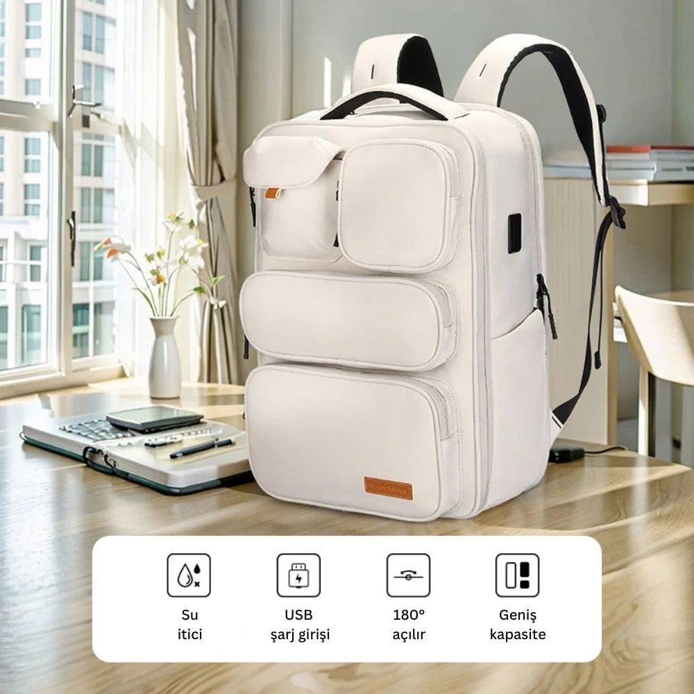 VersaPack: Çok Fonksiyonlu Şehir Commuter 17.3 inç Laptop Sırt Çantası