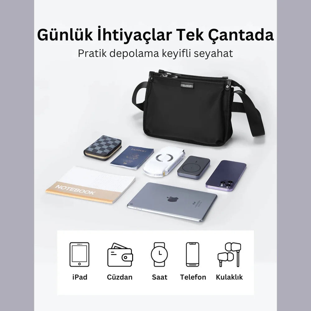 Urbanite X: Seyahat Omuz Çantası Şehirde Şık Kullanım