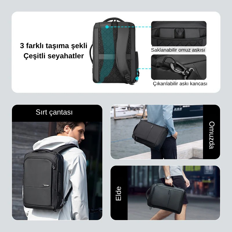 Squero III: Çok Yönlü Günlük Sırt Çantası Kapasitesi Geliştirilmiş Model