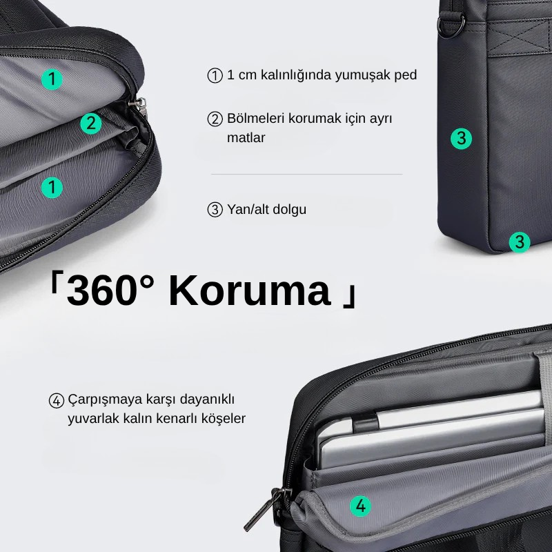 Classic IV: Teknoloji İş / Günlük Bilgisayar Çantası 14 / 15.6 inç