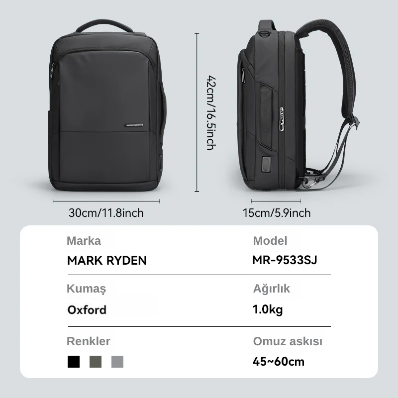 Squero III: Çok Yönlü Günlük Sırt Çantası Kapasitesi Geliştirilmiş Model