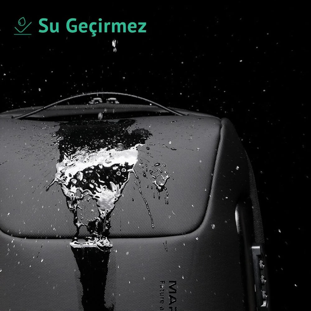 Odyssey: İş Mikro USB Şarjlı Laptop Sırt Çantası Anti Hırsızlık Kilitli