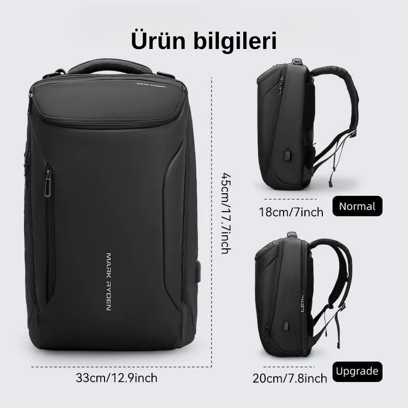 Compacto Pro: En Çok Satan Futuristik Tasarımlı Büyük Kapasiteli Günlük Sırt Çantası