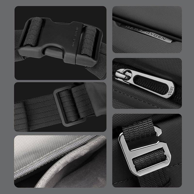 Diamond Facets: Büyük Kapasiteli Suya Dayanıklı Çizilmez Sert Kasa Çapraz Çanta