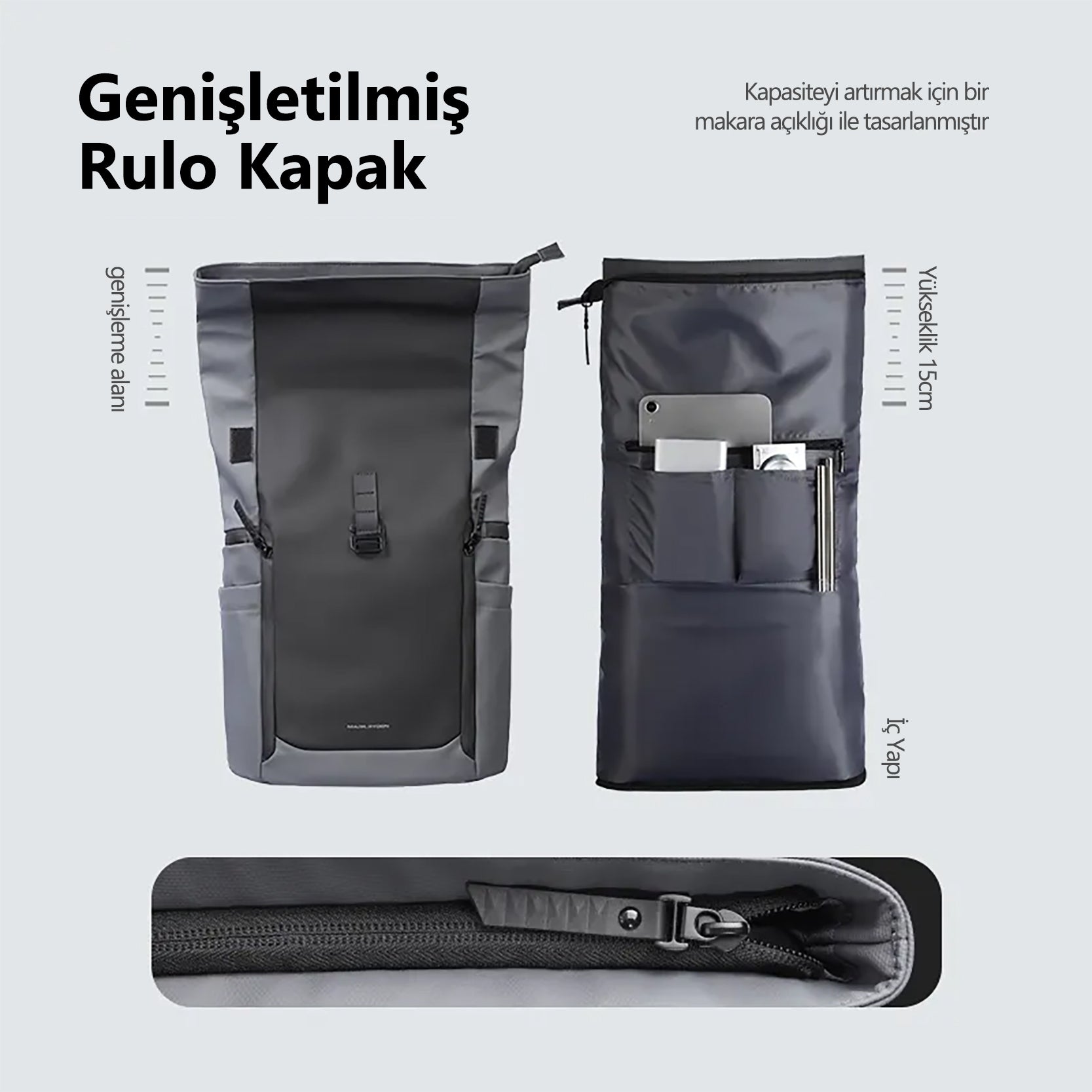 DynaPack: Modern Tasarımlı Çok Bölmeli Laptop Çantası Kolay Erişim