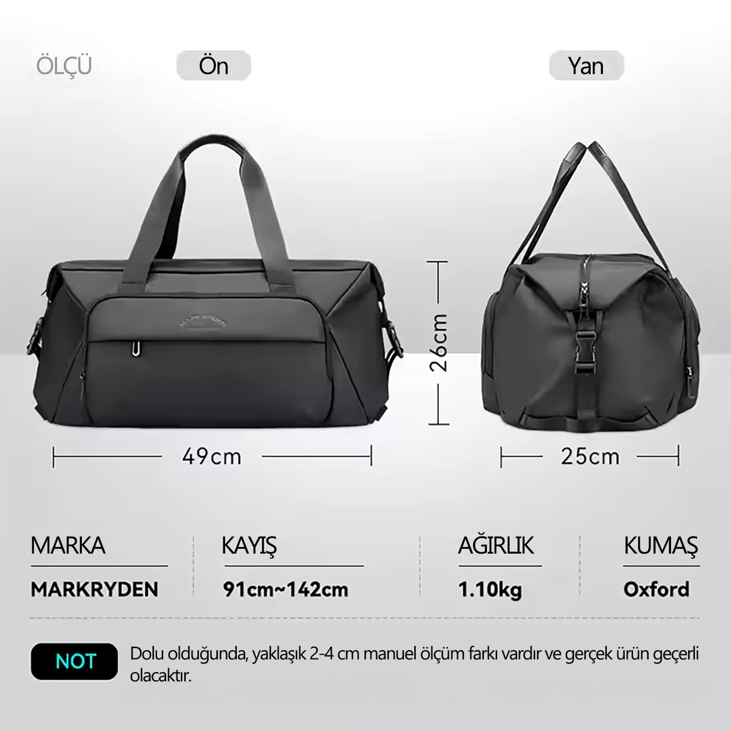 JourneyFlex: Çok Yönlü Mega Seyahat ve Spor Çantası