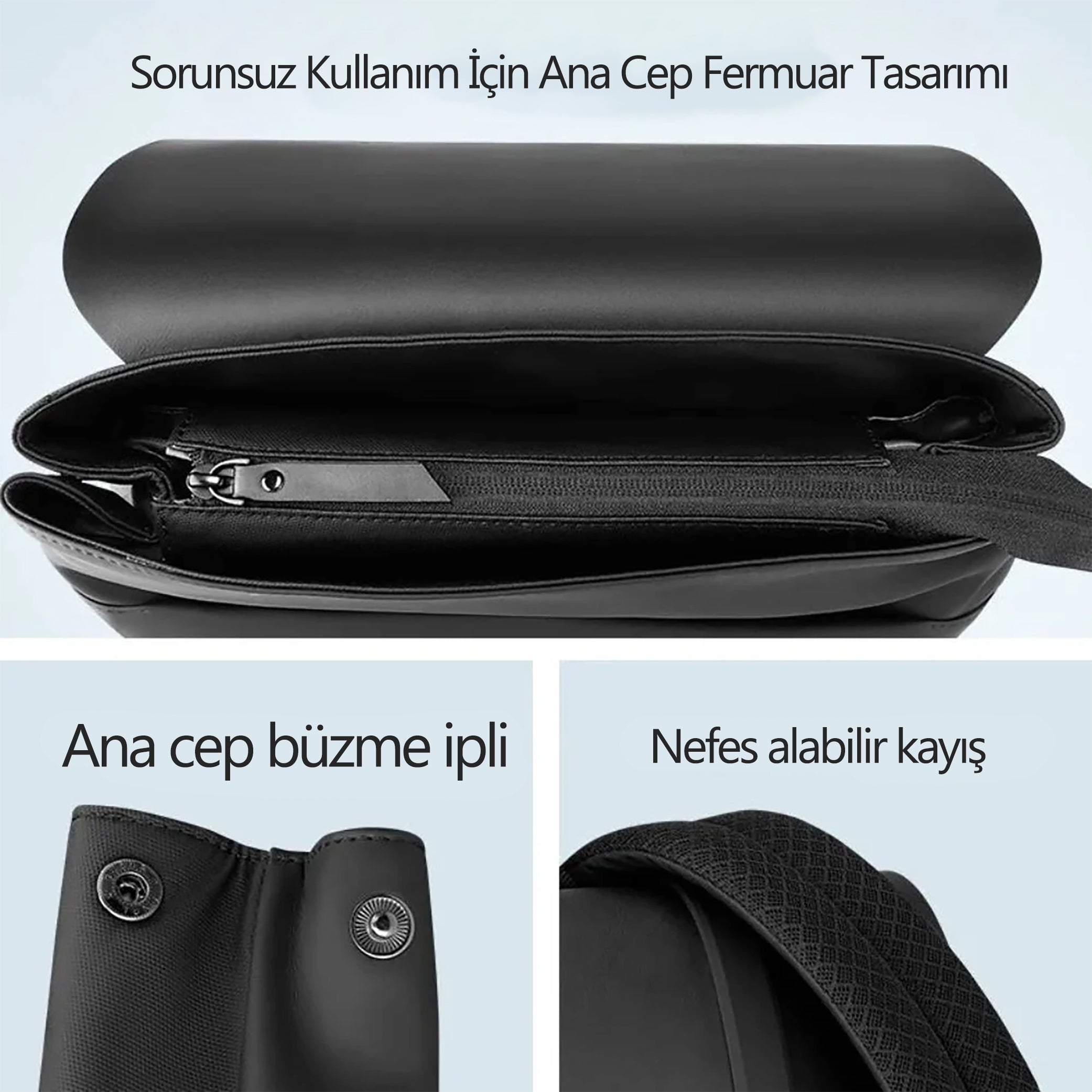 Muke II: Okul Klasik İş Siyah Oxford Sırt Çantası