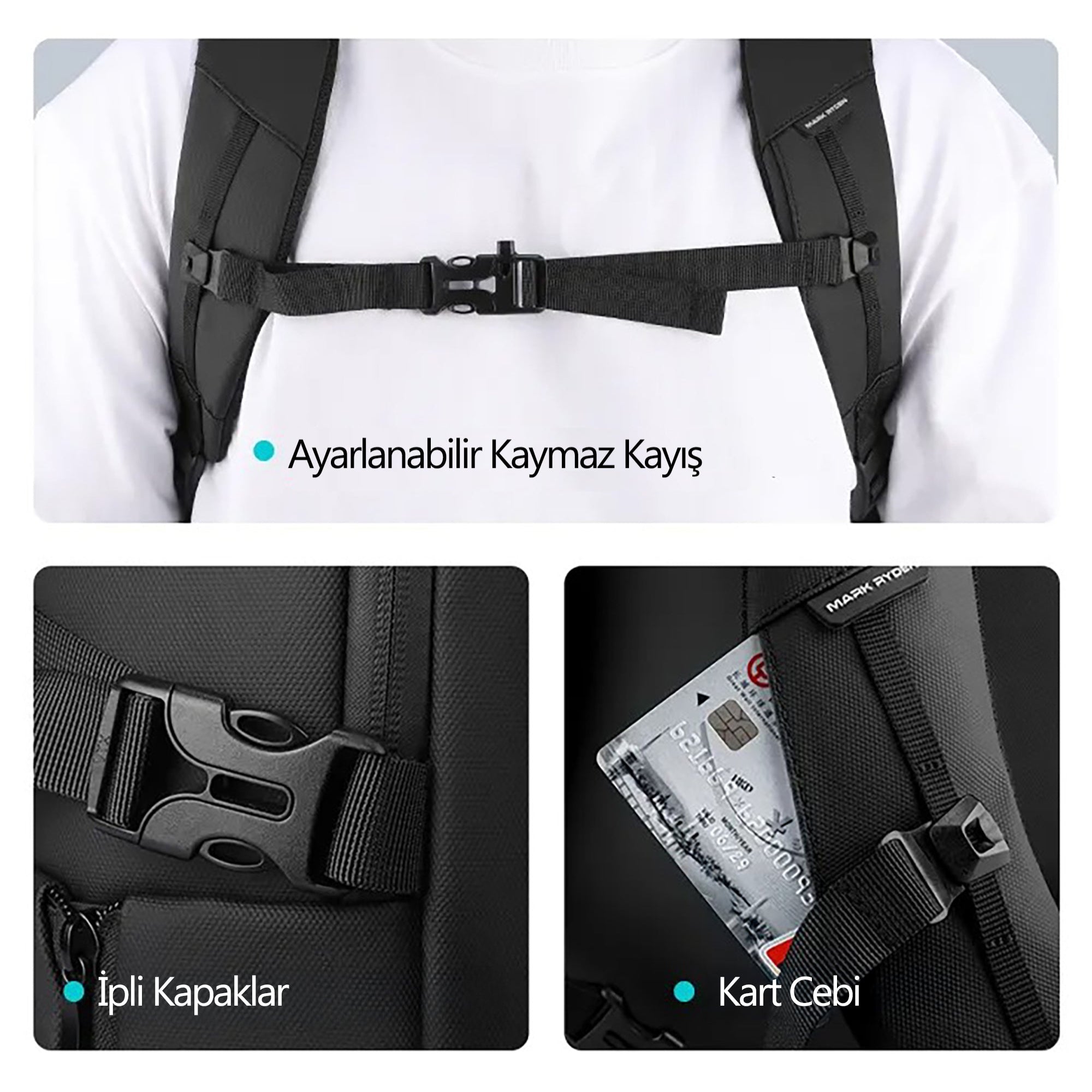 Super Light: Çok Bölmeli Suya Dayanıklı Laptop Sırt Çantası