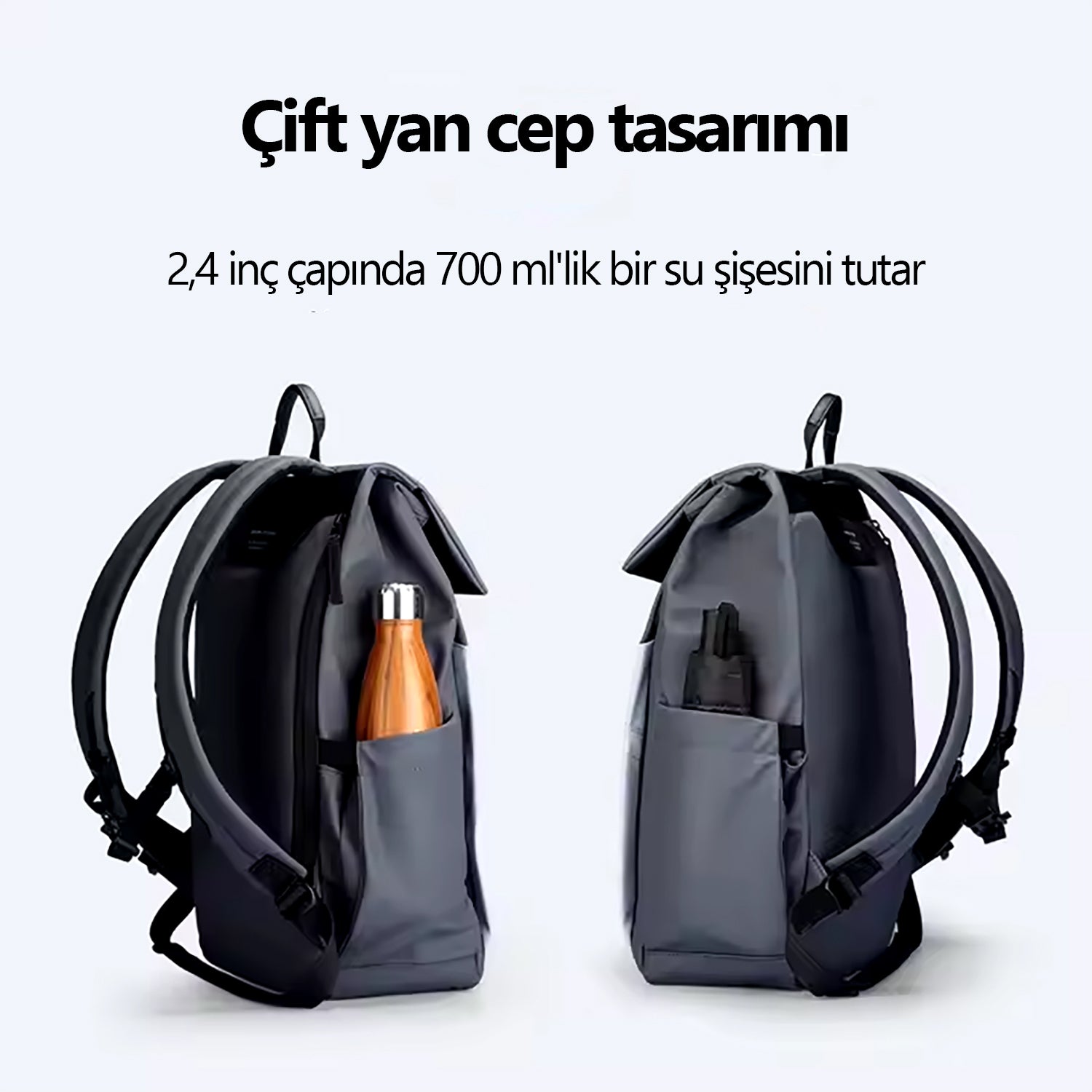 Urbanity: Şehir Commuter Oxford USB 15.6 inç Laptop Sırt Çantası