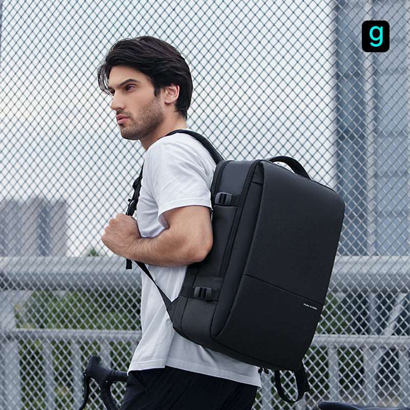 Super: İş Seyahati Üniversite Üç Katmanlı Ana Cepli Geniş Sırt Çantası 45L